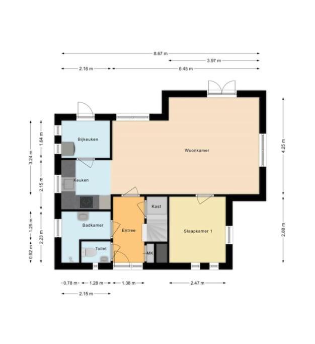 Vakantiehuis De Bruyn 6 Persoons Ewijk Buitenkant foto